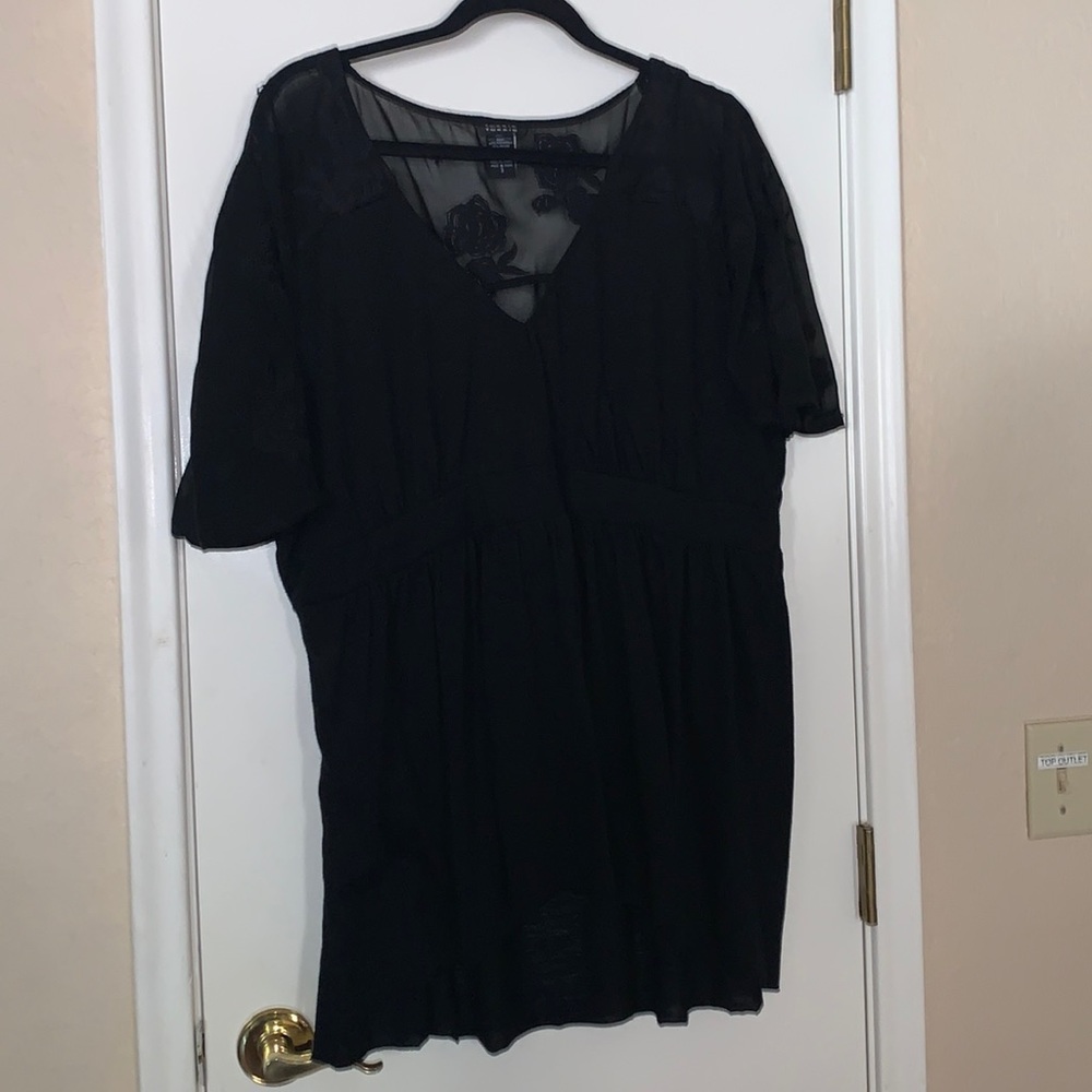 Torrid Black Lace Top